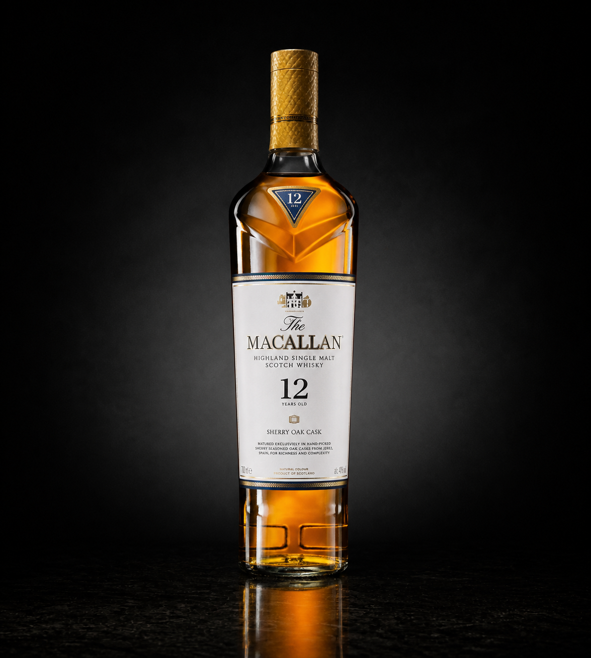 THE MACALLAN WHISKY 12 YO SHERRY OAK 700ML5010314017408