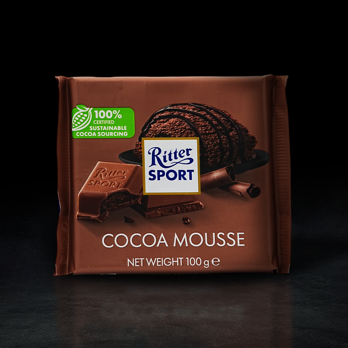 CHOCOLATE RITTER SPORT COCOA MOUSSE 100G