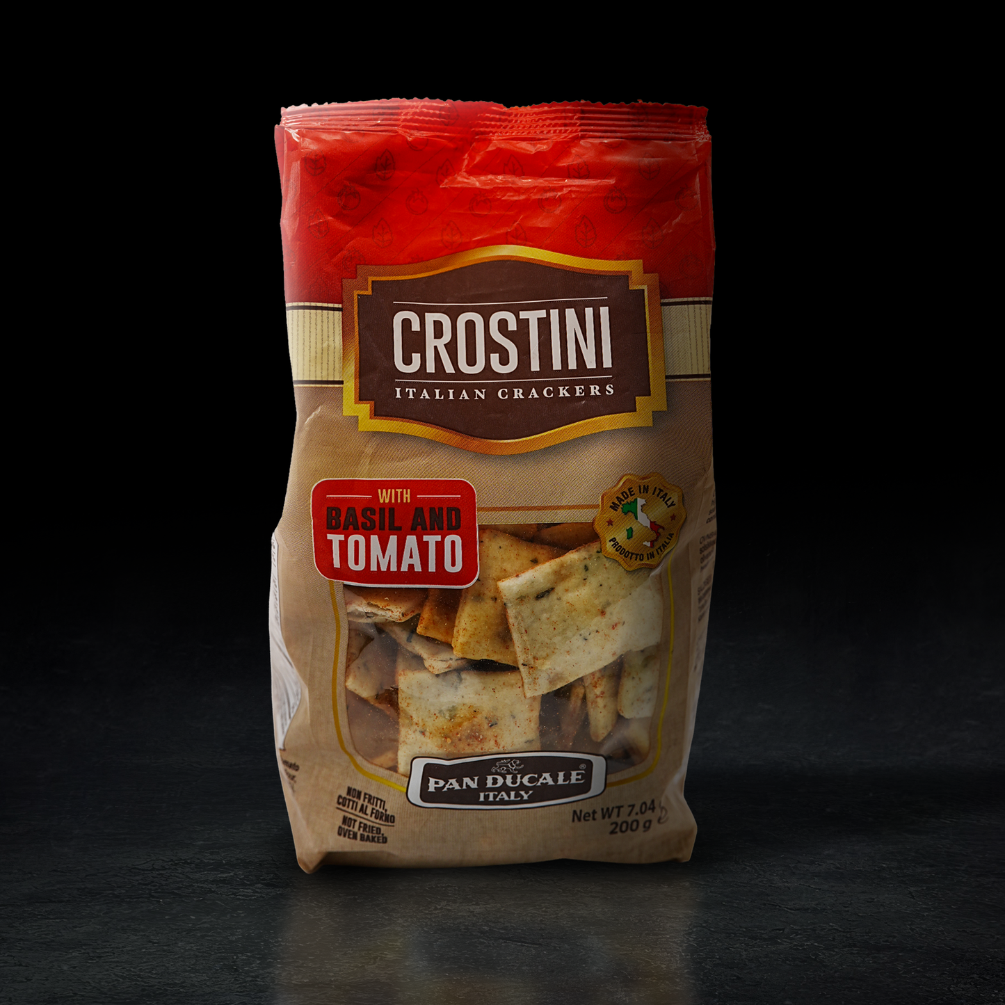 CROSTINI ALBAHACA Y TOMATE 200G