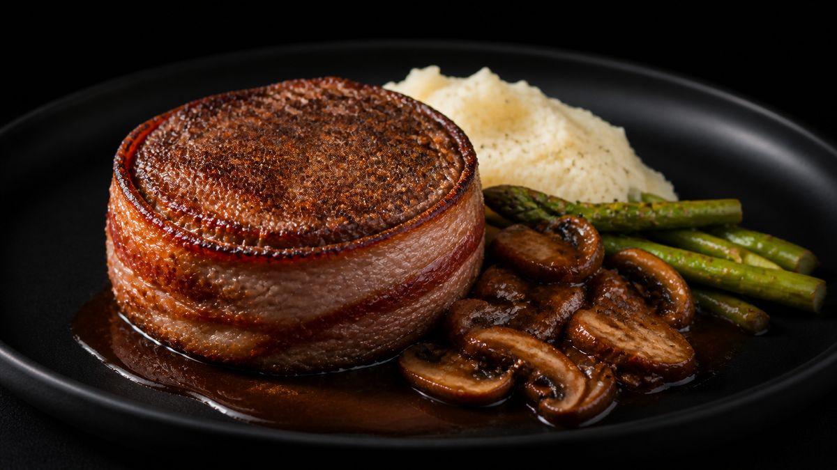 FILET MIGNON SHORT RIBS CON BACON AHUMADO