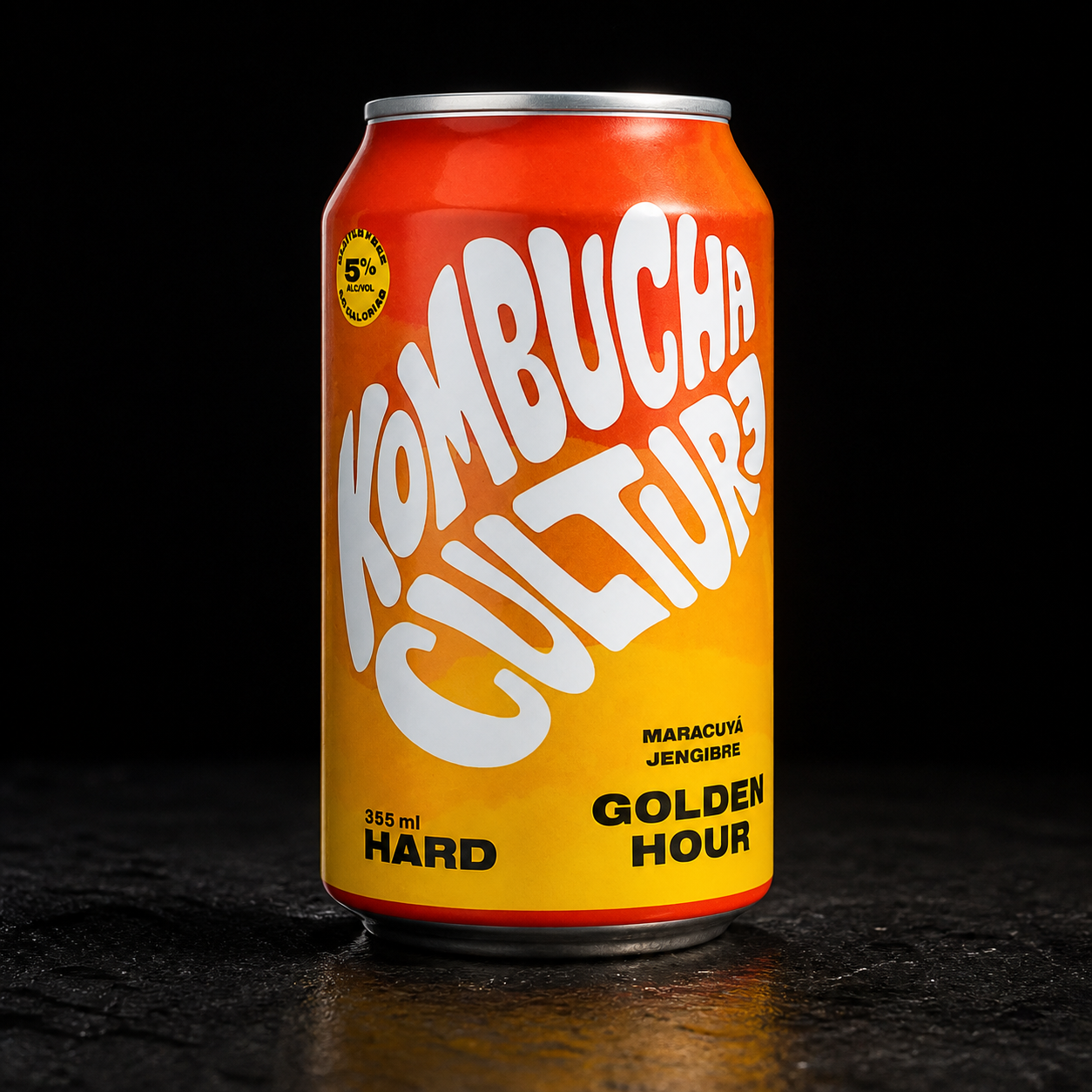 KOMBUCHA  GOLDEN HOUR HARD 355ML