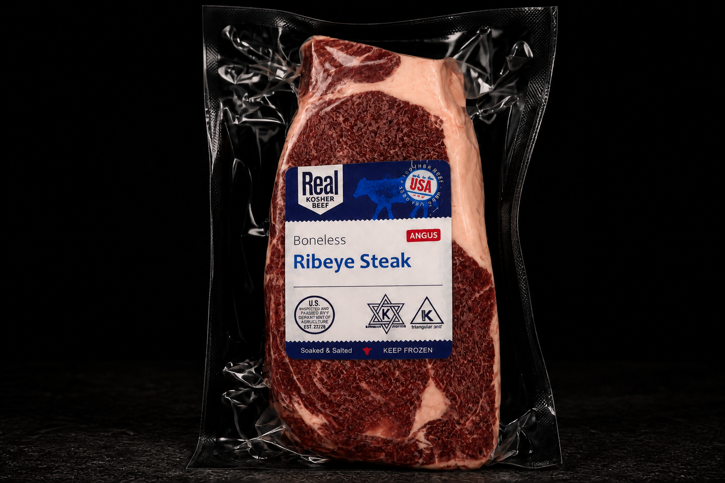 RIBEYE STEAK REAL KOSHER BEEF ANGUS