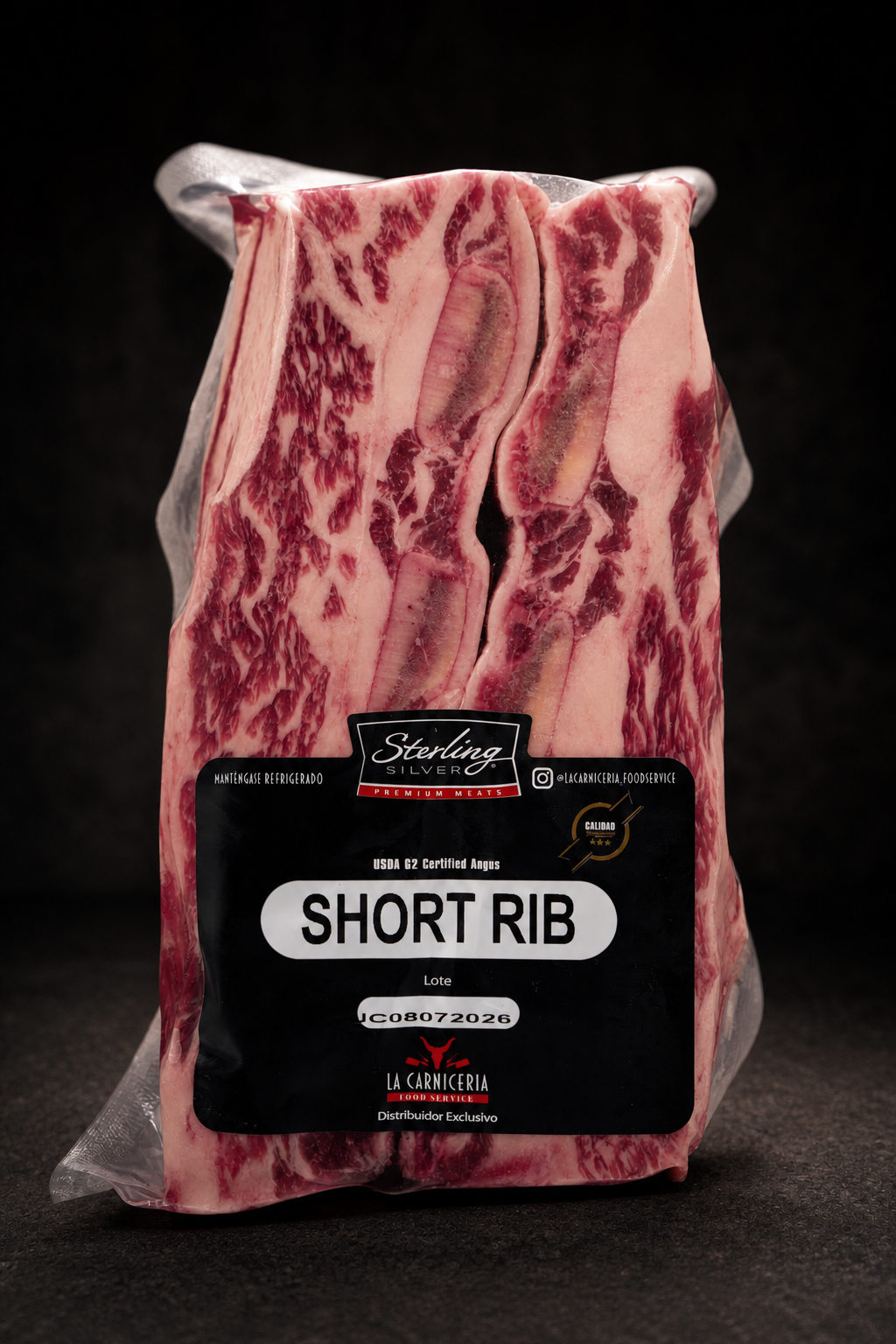 SHORT RIB STERLING SILVER