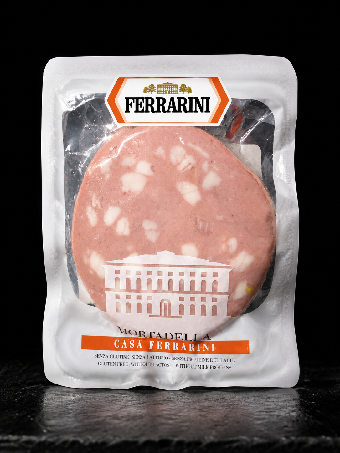 U. MORTADELLA PISTACHO FERRARINI300GR GF (REBANADA)