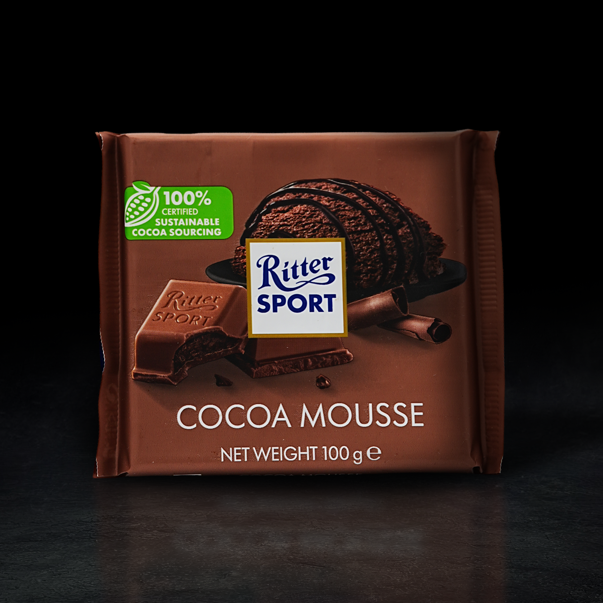 CHOCOLATE RITTER SPORT COCOA MOUSSE 100G